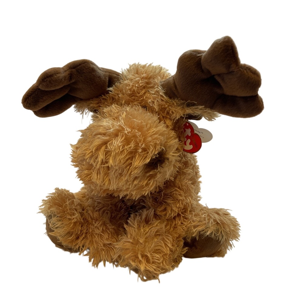 Ty Beanie Kids Mumbles Moose Plush Stuffed Animal Brown Fuzzy Toy Gift‎